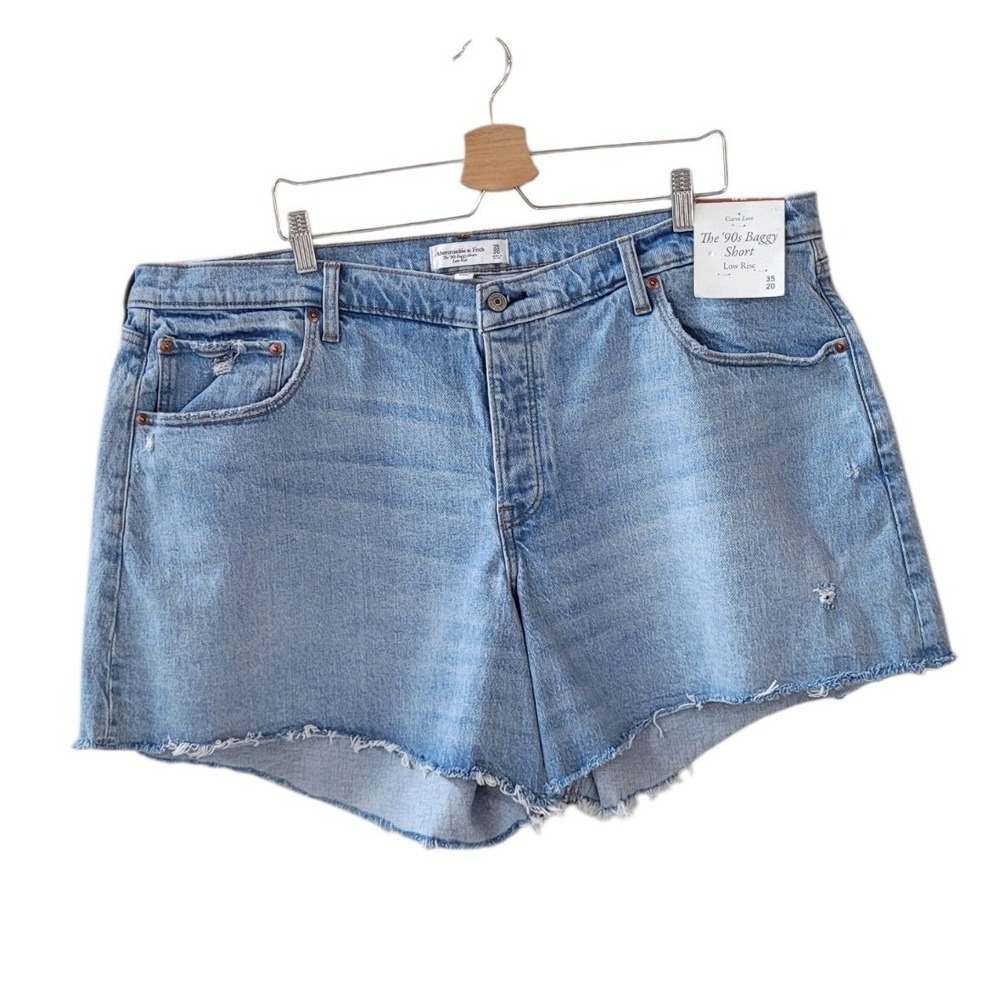 ABERCROMBIE & FITCH 35 20 Curve Love Low Rise The '90s Baggy Short Women